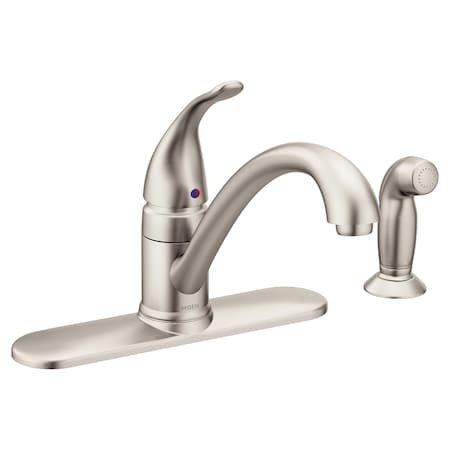 Moen One-Handle Kitchen Faucet Spot Resist Stainless 7082SRS